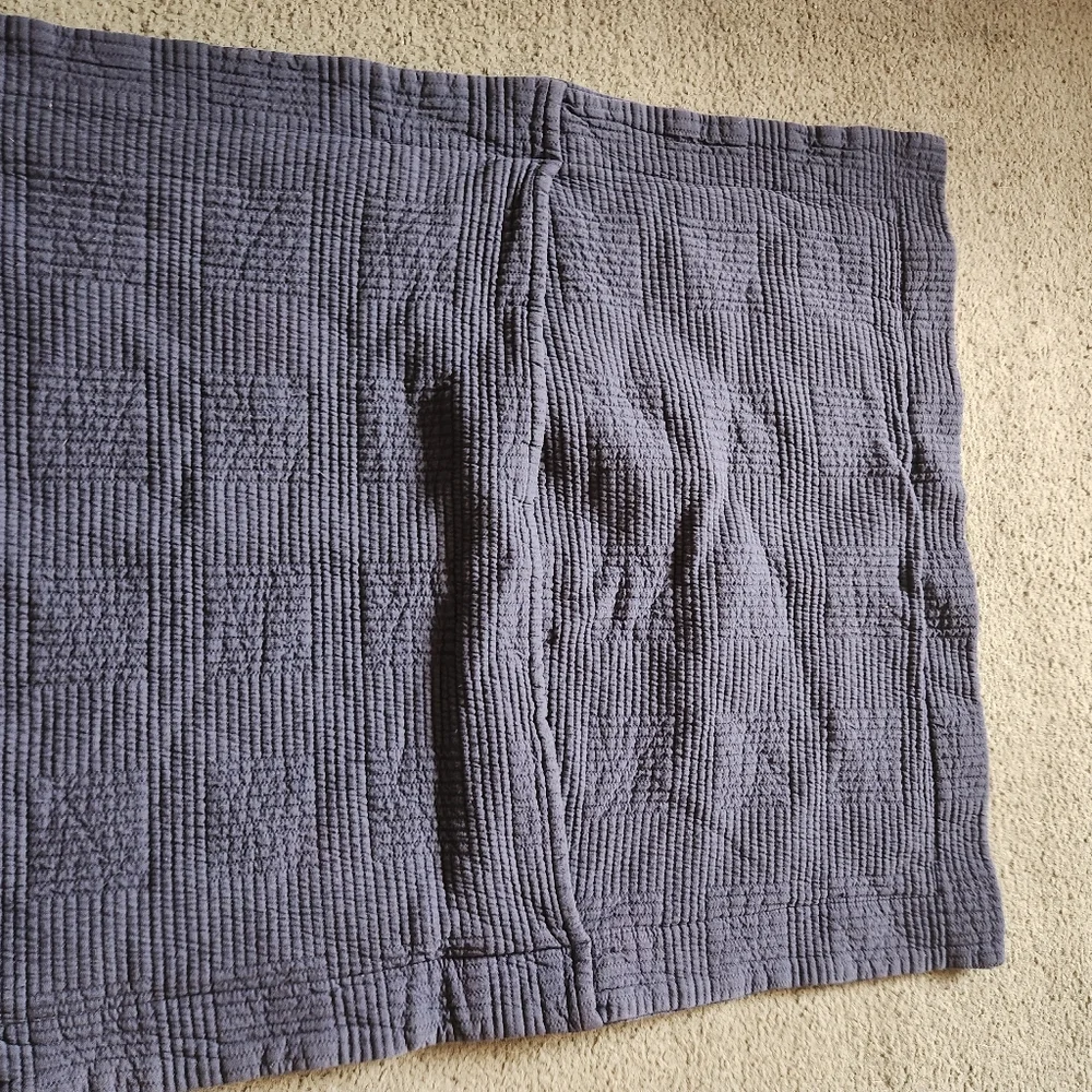 L.L. BEAN Sham Set Of 2 Pillowcovers  Blue Standard 20x25 Home Bedding Portugal